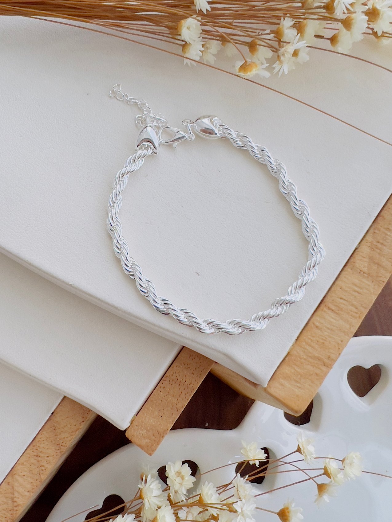 Pulseira Folheado a Prata Cordão Baiano 3533