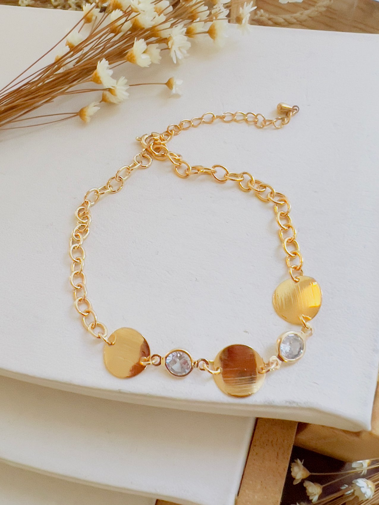 Pulseira Semijoia Plus Size Dourado 125